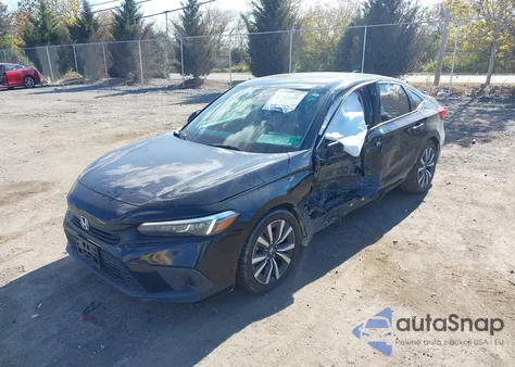 2022 Honda Civic Ex from USA, damaged, VIN JHMFE1F70NX001751